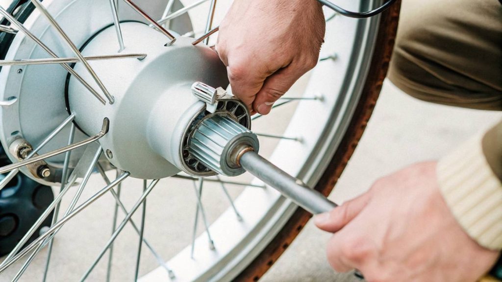 Hub Motor Installation on Rear Wheel
