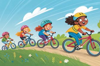 Kids Bike Racing Excitement