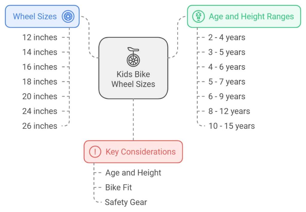 Kids Bike Wheel Sizing for Age