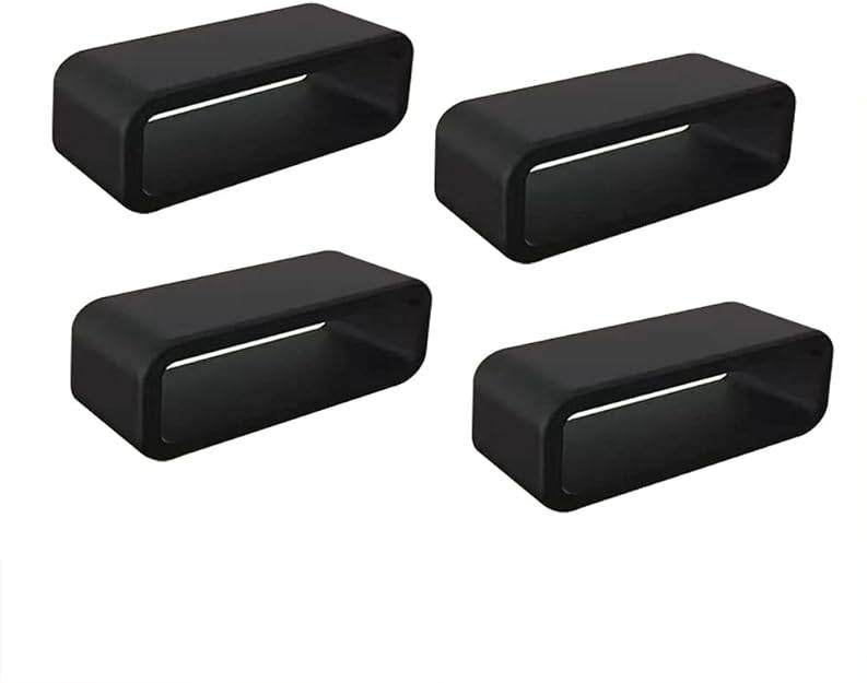 Rubber Leather Watch Band Strap Loops