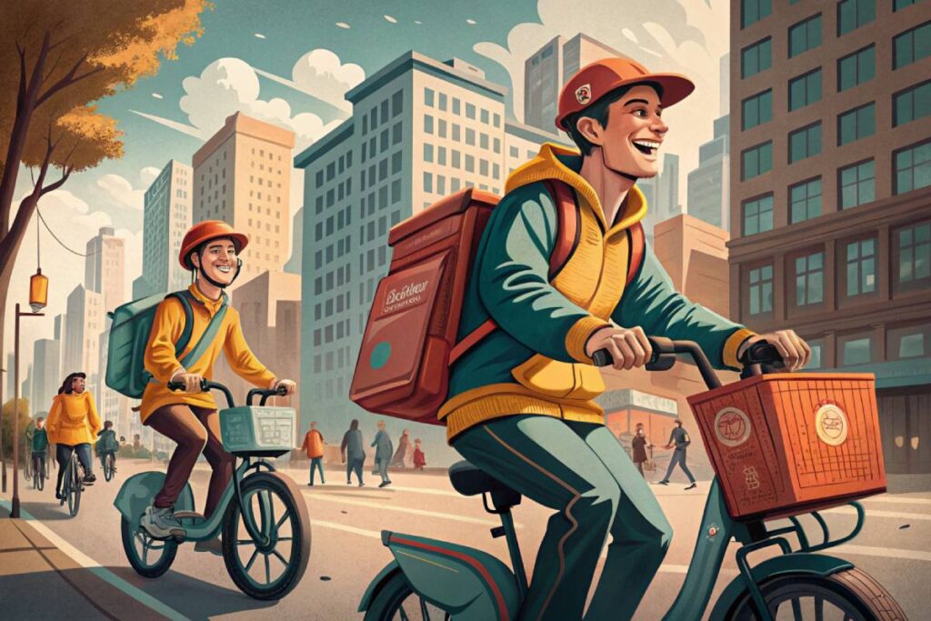 E-Bikes for Delivery Workers' Health